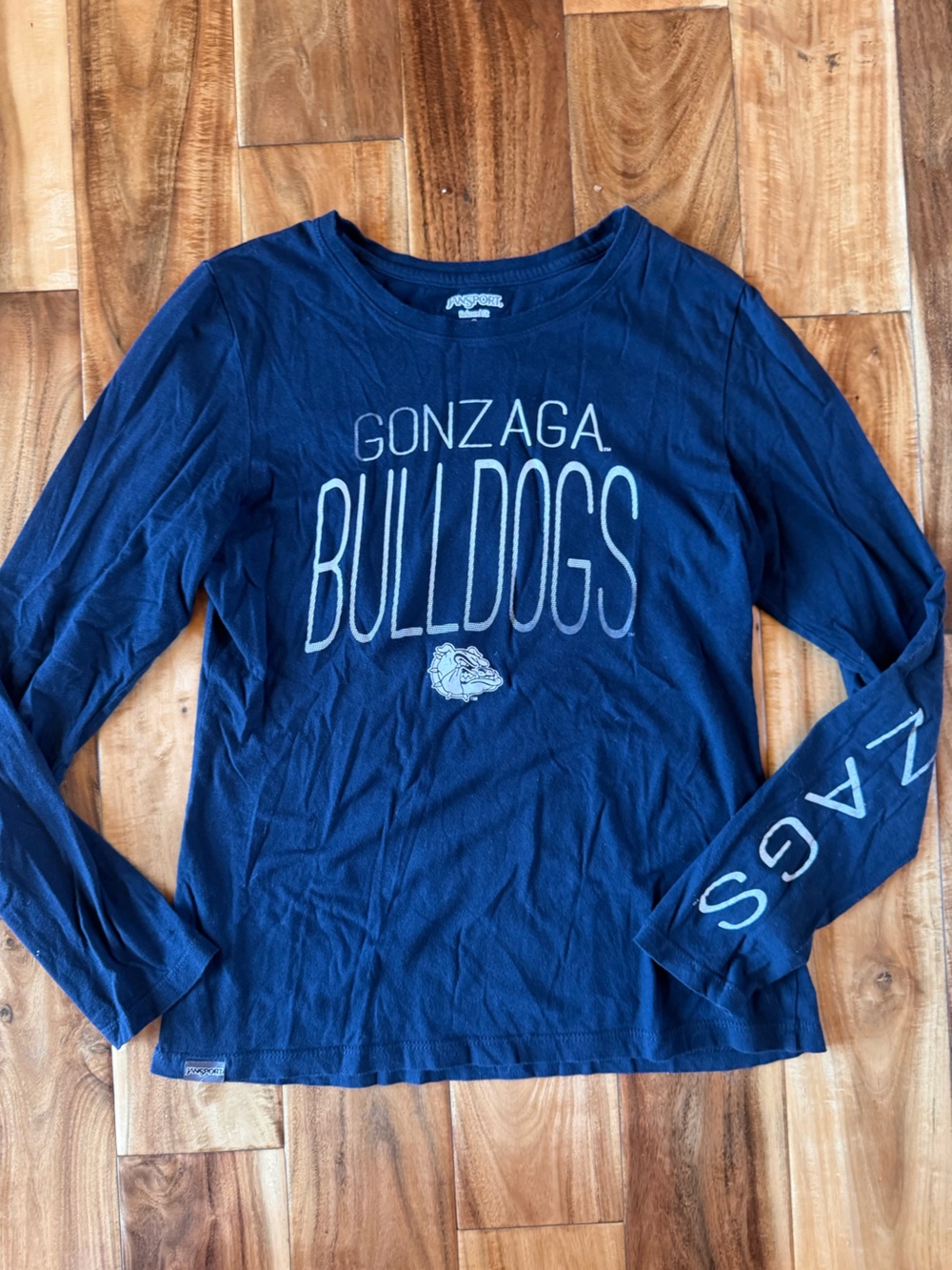 Gonzaga Bulldogs Women's Navy Long Sleeve Tee